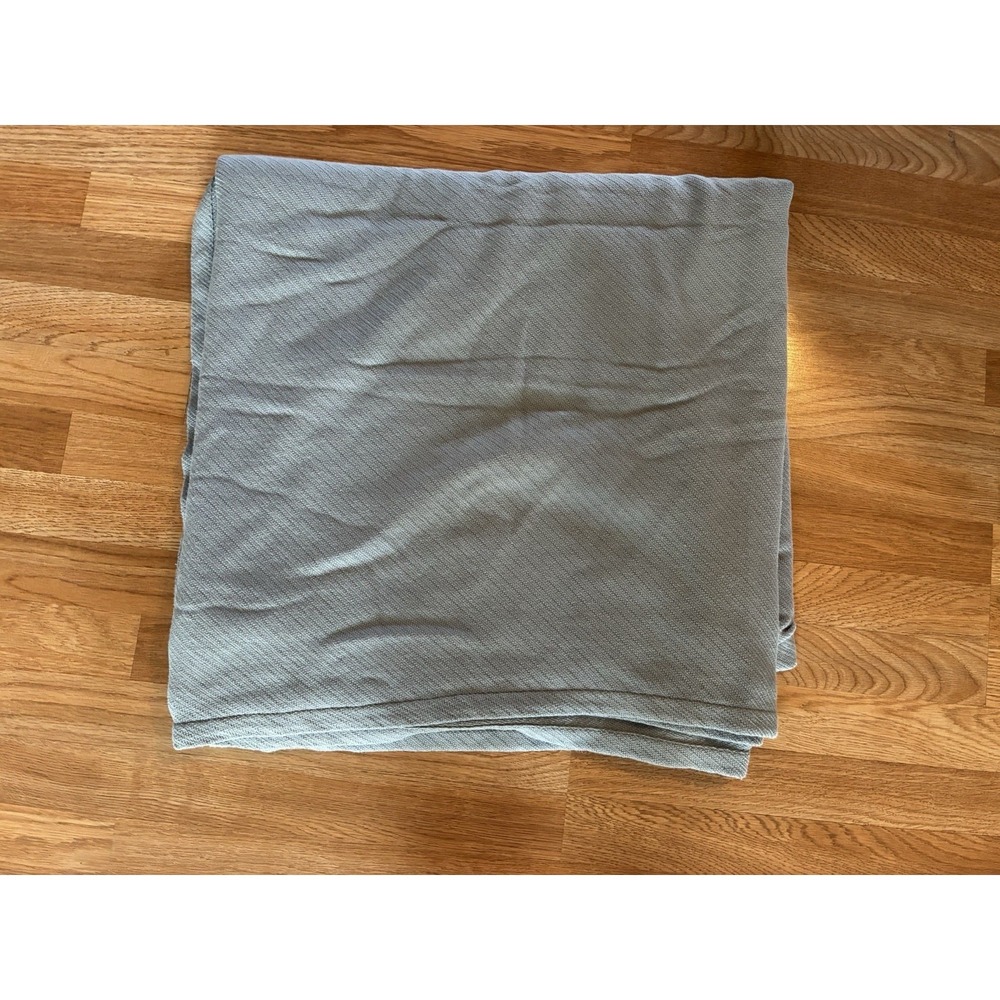Linden Street Bedding Knit Blanket 90"x90" Gray Cotton Neutral